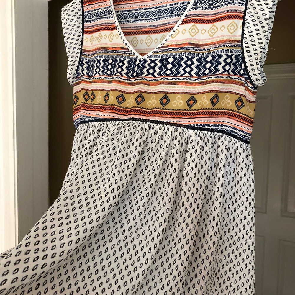 Adorable print babydoll top size S